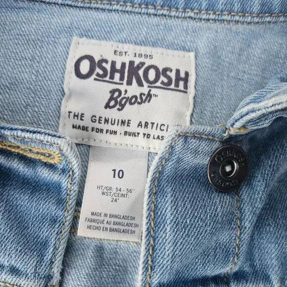 Oshkosh B'goch Kids Jacket Blue Denim Jeans Coat Jacket Size 10 - Picture 8 of 11